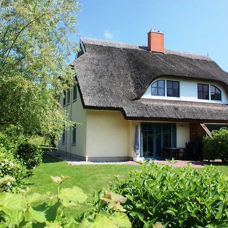 Komfortables Reetdachferienhaus Hasel 1 Puddemin Extérieur photo